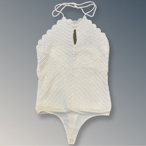 Off white knit Intermix bodysuit size small
